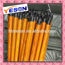Plastic covered wooden broom handle